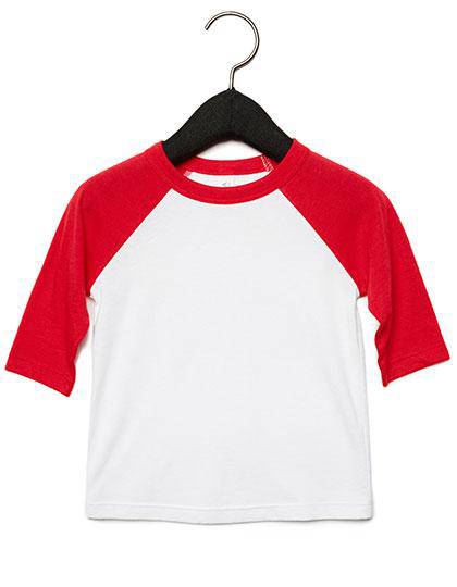 Epic Label T-shirts Canvas 3200T T-Shirt De Baseball À Manches Pour Tout-Petits