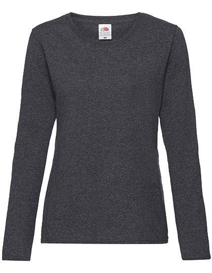 Epic Label T-shirts Fruit Of The Loom 614040 Pour Femme Valueweight Longs Sleeve T