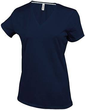 Epic Label T-shirts Kariban T-Shirt Col V Manches Courtes Femme