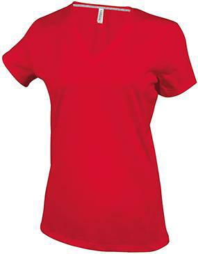 Epic Label T-shirts Kariban T-Shirt Col V Manches Courtes Femme