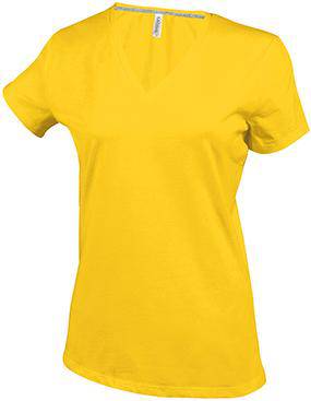 Epic Label T-shirts Kariban T-Shirt Col V Manches Courtes Femme