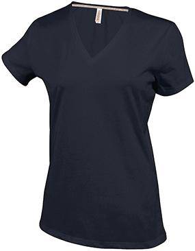 Epic Label T-shirts Kariban T-Shirt Col V Manches Courtes Femme