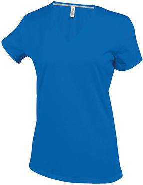 Epic Label T-shirts Kariban T-Shirt Col V Manches Courtes Femme