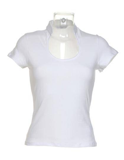 Epic Label T-shirts Kustom Kit Kk755 Regular Fit Corporate Top Keyhole Neck