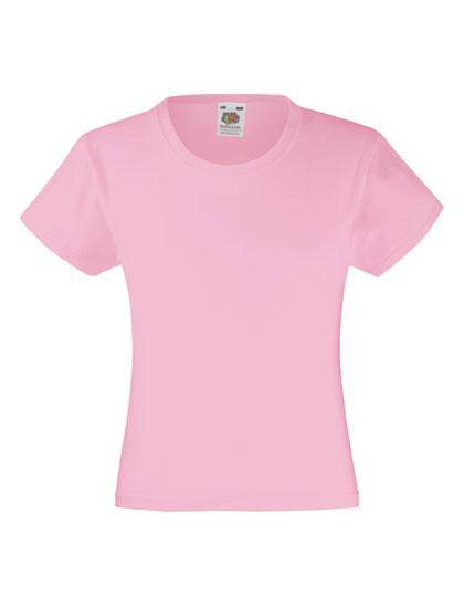 Epic Label T-shirts Lot de 3 Fruit of the Loom 61-005-0 Girls Valueweight T Pour Enfant