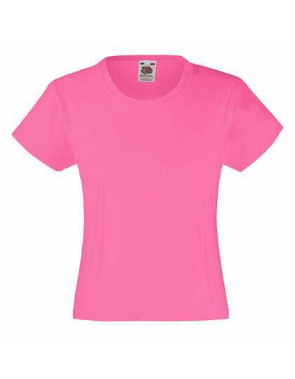 Epic Label T-shirts Lot de 3 Fruit of the Loom 61-005-0 Girls Valueweight T Pour Enfant