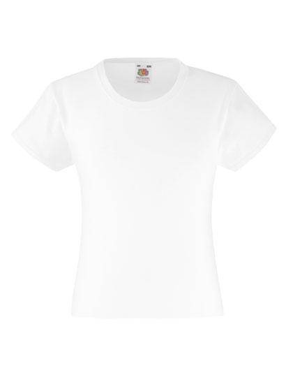 Epic Label T-shirts Lot de 3 Fruit of the Loom 61-005-0 Girls Valueweight T Pour Enfant