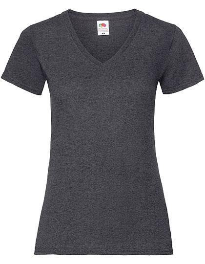 Epic Label T-shirts Lot de 3 Fruit of the Loom 61-398-0 Ladies Valueweight V Neck T Pour Femme