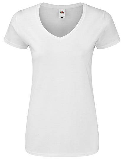 Epic Label T-shirts Lot de 3 Fruit of the Loom 61-444-0 Ladies Iconic 150 V Neck T Pour Femme