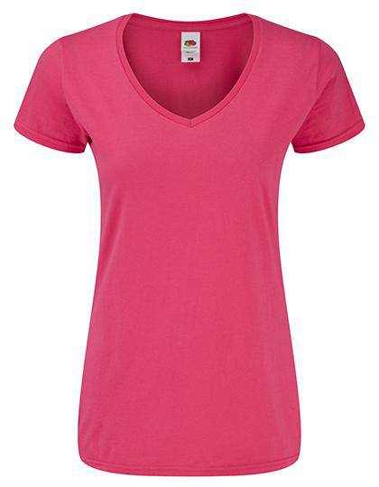 Epic Label T-shirts Lot de 3 Fruit of the Loom 61-444-0 Ladies Iconic 150 V Neck T Pour Femme