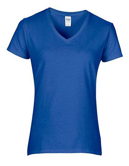 Epic Label T-shirts Lot de 3 Gildan 4100VL Premium Cotton Ladies` V-Neck T-Shirt Pour Femme