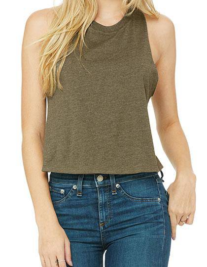 Epic Label T-shirts Lot de 3 T shirts Vierge Bella 6682 Women`s Racerback Cropped Tank