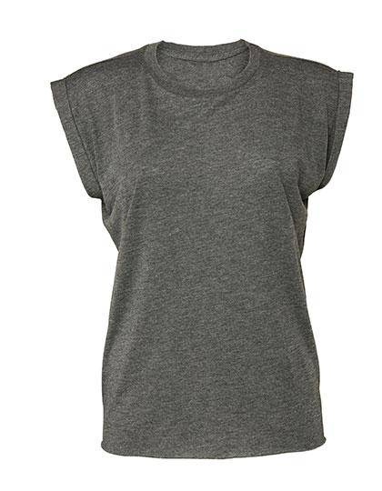 Epic Label T-shirts Lot de 3 T shirts Vierge Bella 8804 Women`s Flowy Muscle Tee with Rolled Cuff