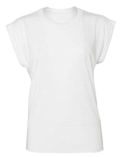 Epic Label T-shirts Lot de 3 T shirts Vierge Bella 8804 Women`s Flowy Muscle Tee with Rolled Cuff