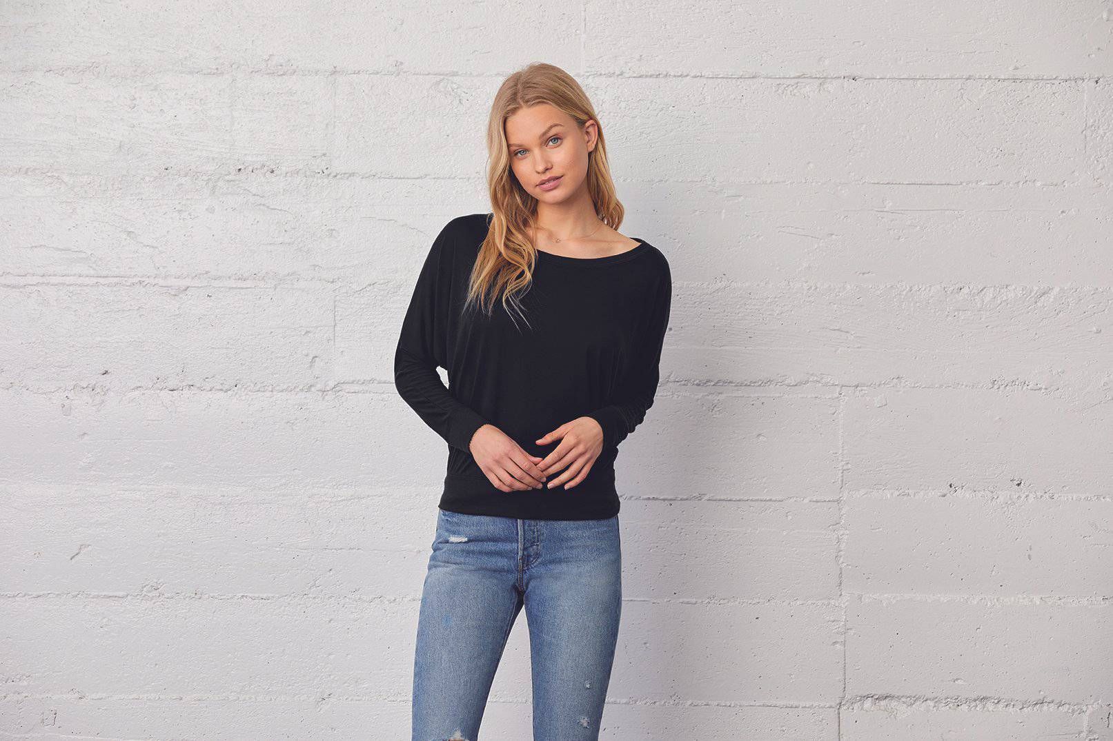 Epic Label T-shirts Lot de 3 T shirts Vierge Bella 8850 Flowy Long Sleeve Off The Shoulder Tee