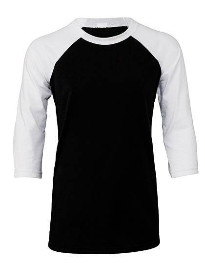 Epic Label T-shirts Lot de 3 T shirts Vierge Canvas 3200Y Youth 3/4 Sleeve Baseball Tee