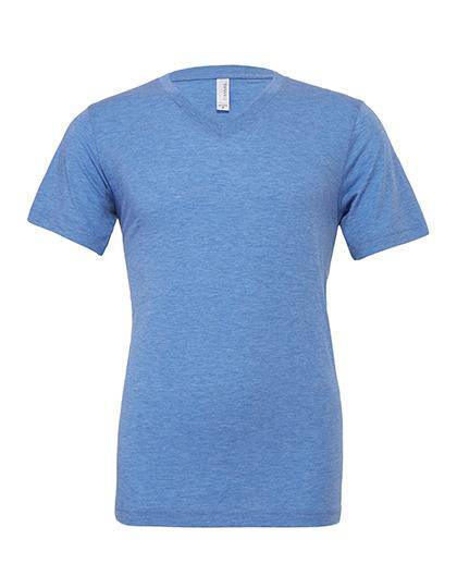 Epic Label T-shirts Lot de 3 T shirts Vierge Canvas 3415 Unisex Triblend V-Neck T-Shirt