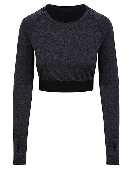 Epic Label T-shirts Lot de 3 T shirts Vierge Just Cool JC039 Girlie Long Sleeve Crop T