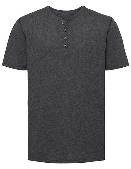 Epic Label T-shirts Lot de 3 T shirts Vierge Russell R-168M-0 Men`s Henley HD T