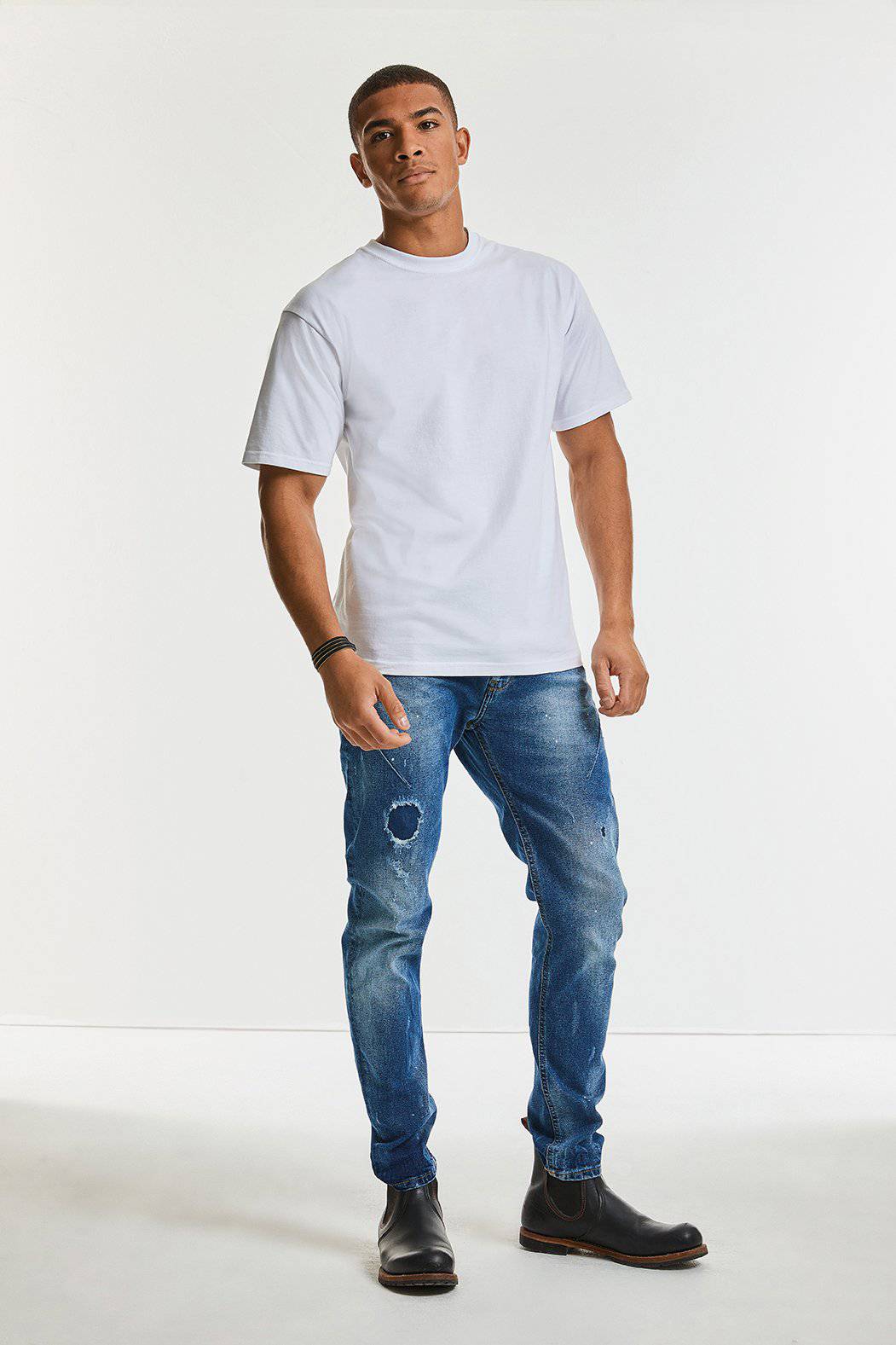Epic Label T-shirts Lot de 3 T shirts Vierge Russell R-215M-0 Classic Heavyweight T-Shirt