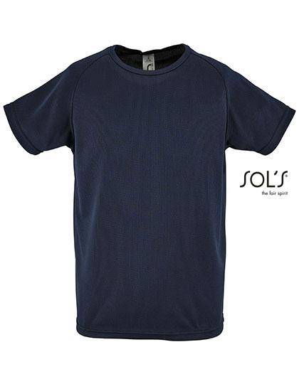 Epic Label T-shirts Lot de 3 T shirts Vierge SOL´S 01166 Kids` Raglan Sleeved T-Shirt Sporty