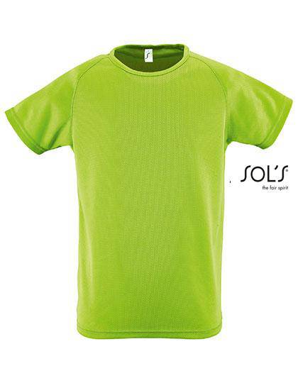 Epic Label T-shirts Lot de 3 T shirts Vierge SOL´S 01166 Kids` Raglan Sleeved T-Shirt Sporty
