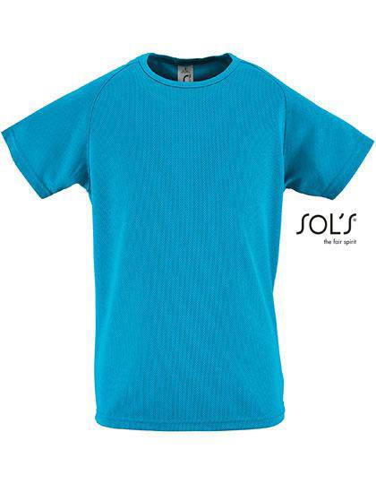 Epic Label T-shirts Lot de 3 T shirts Vierge SOL´S 01166 Kids` Raglan Sleeved T-Shirt Sporty