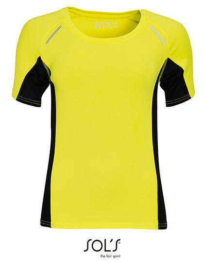 Epic Label T-shirts Lot de 3 T shirts Vierge SOL´S 01415 Women`s Short Sleeve Running Shirt Sydney