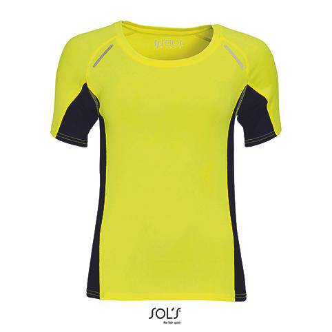 Epic Label T-shirts Lot de 3 T shirts Vierge SOL´S 01415 Women`s Short Sleeve Running Shirt Sydney