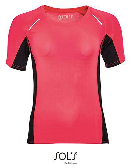 Epic Label T-shirts Lot de 3 T shirts Vierge SOL´S 01415 Women`s Short Sleeve Running Shirt Sydney