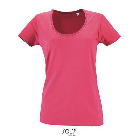 Epic Label T-shirts Lot de 3 T shirts Vierge SOL´S 02079 Women`s Low-Cut Round Neck T-Shirt Metropolitan