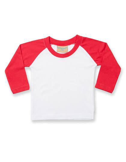 Epic Label T-shirts Lot de 3 x Larkwood LW025 Long Sleeved Baseball T Shirt