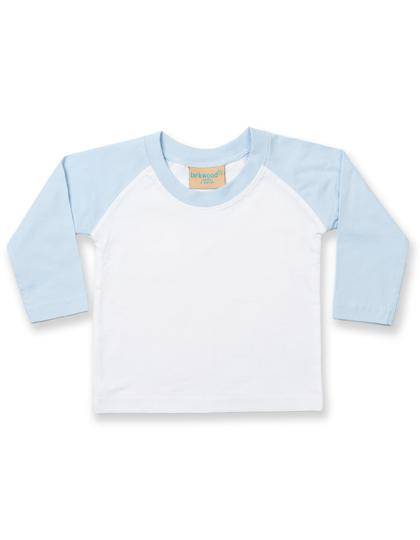 Epic Label T-shirts Lot de 3 x Larkwood LW025 Long Sleeved Baseball T Shirt
