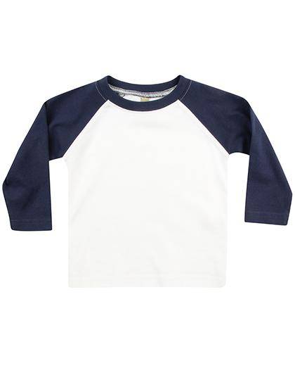 Epic Label T-shirts Lot de 3 x Larkwood LW025 Long Sleeved Baseball T Shirt