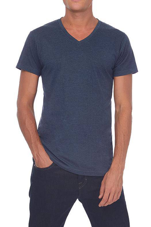 Epic Label T-shirts Lot de 5 B&C TM057 V-Neck Triblend T-Shirt /Men Pour Homme