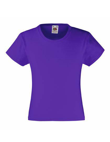 Epic Label T-shirts Lot de 5 Fruit of the Loom 61-005-0 Girls Valueweight T Pour Enfant
