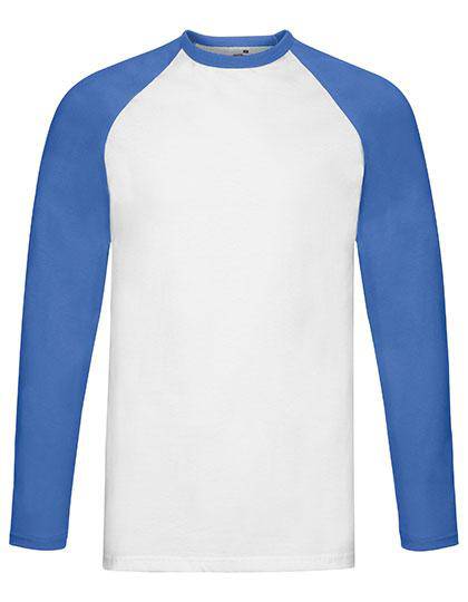 Epic Label T-shirts Lot de 5 Fruit of the Loom 61-028-0 Long Sleeve Baseball T Pour Homme