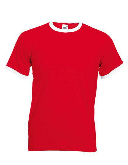 Epic Label T-shirts Lot de 5 Fruit of the Loom 61-168-0 Ringer Tee Pour Homme