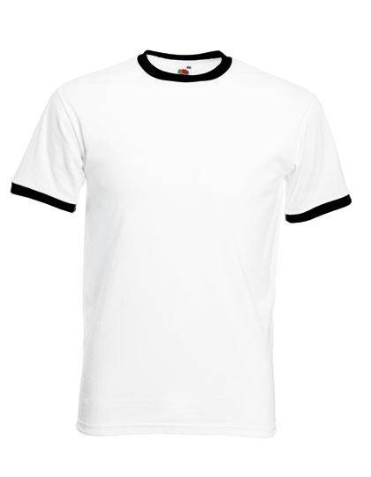 Epic Label T-shirts Lot de 5 Fruit of the Loom 61-168-0 Ringer Tee Pour Homme