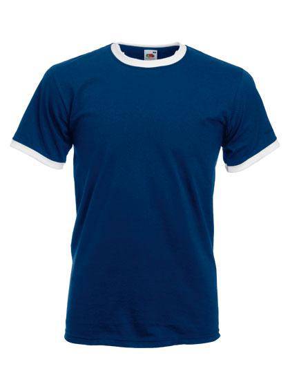 Epic Label T-shirts Lot de 5 Fruit of the Loom 61-168-0 Ringer Tee Pour Homme