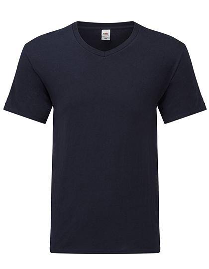 Epic Label T-shirts Lot de 5 Fruit of the Loom 61-442-0 Iconic 150 V Neck T Pour Homme