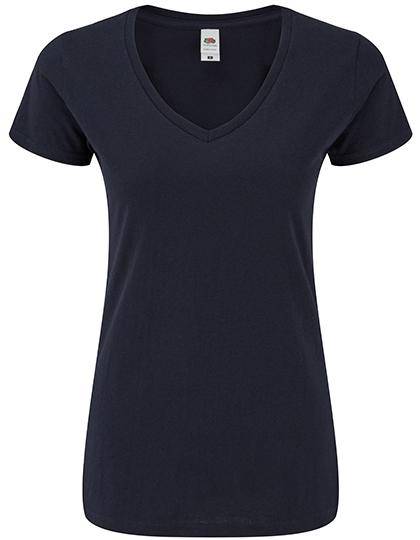 Epic Label T-shirts Lot de 5 Fruit of the Loom 61-444-0 Ladies Iconic 150 V Neck T Pour Femme