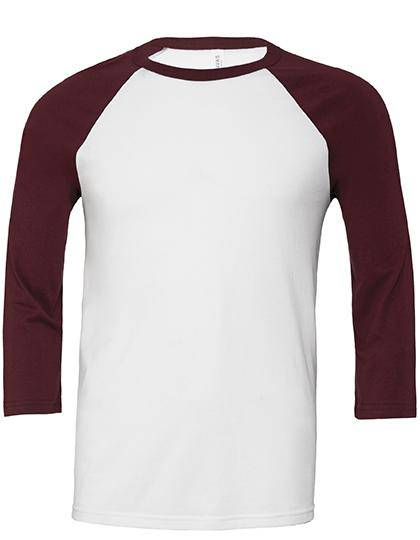 Epic Label T-shirts Lot de 5 T shirts Vierge Canvas 3200 Unisex 3 / 4 Sleeve Baseball T-Shirt