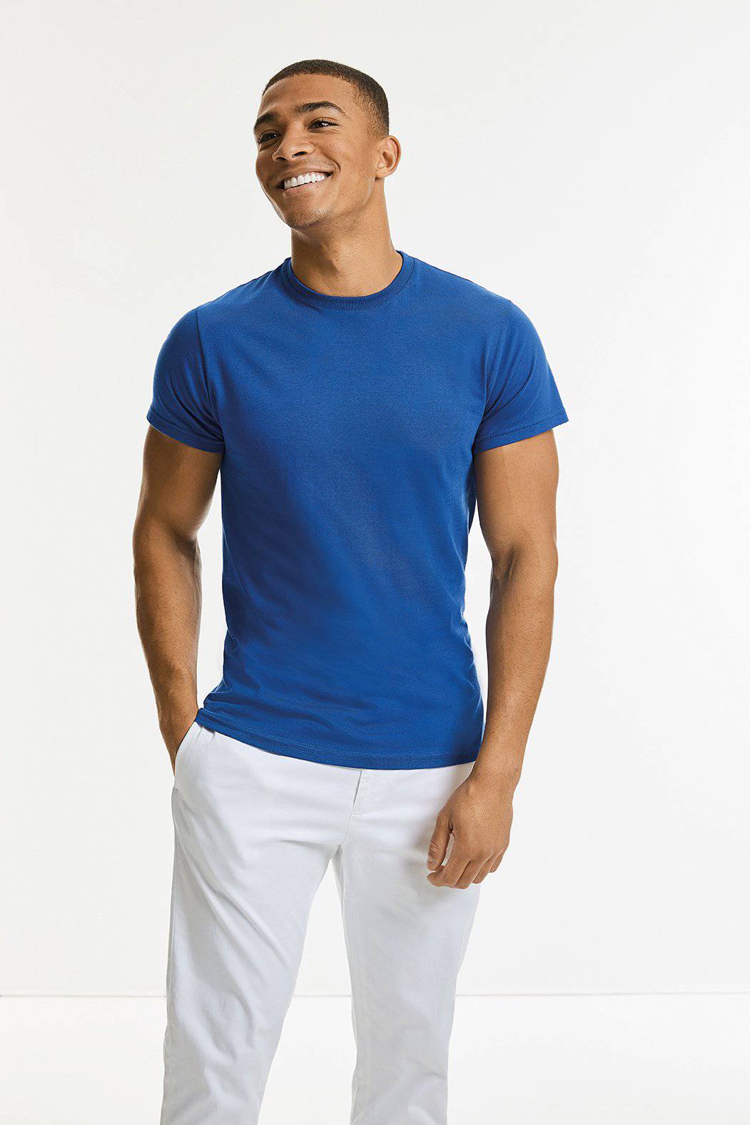 Epic Label T-shirts Lot de 5 T shirts Vierge Russell R-155M-0 Men`s Slim T