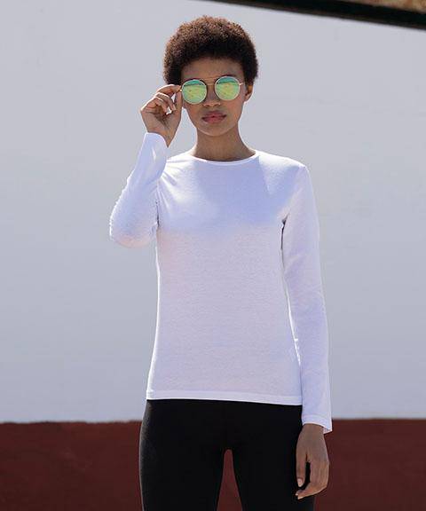 Epic Label T-shirts Sf T-Shirt Stretch À Manches Longues Feel Good Pour Femme