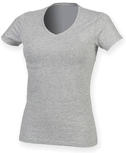 Epic Label T-shirts Sf T-Shirt Stretch Col V Femme Feel Good
