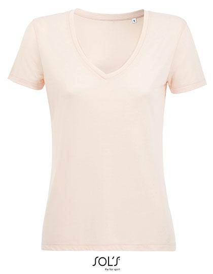 Epic Label T-shirts Sol´S 03098 T-Shirt Femme Fluide Col  V