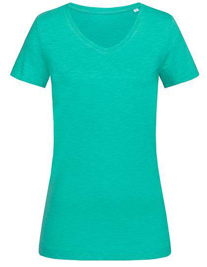 Epic Label T-shirts Stedman St9510 Sharon Slub V-Neck Pour Femme