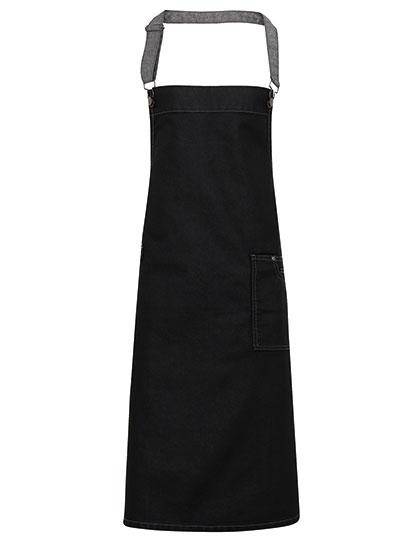 Epic Label Tabliers Pack Lot de 5 Premier Workwear PR134 District Waxed Look Denim Tablier à bavette