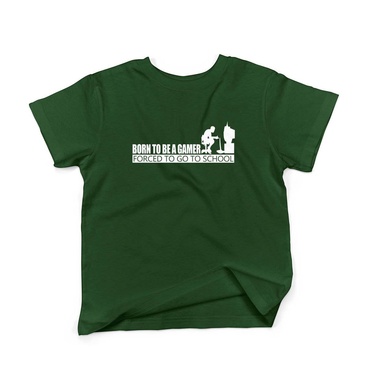 Epic Label Tshirt Born To Be A Gamer Forced To Go To School T-Shirt Enfant